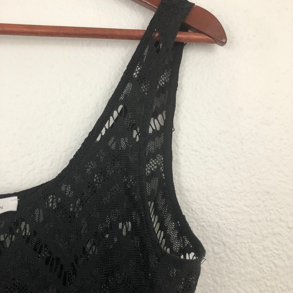 [BCBGeneration] Scoop Neck Peplum Lace Tank Top - Picture 3 of 6